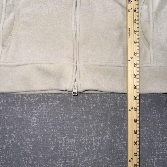 Oakley Hoodie Mens XL White Fleece Full Zip Jacket Sweatshirt Logo Outerwear - Picture 5 of 8